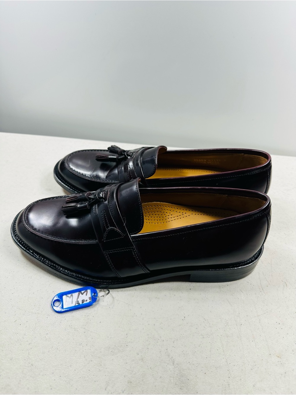 Bostonian Burgundy Leather Tassel Loafers size 8,5